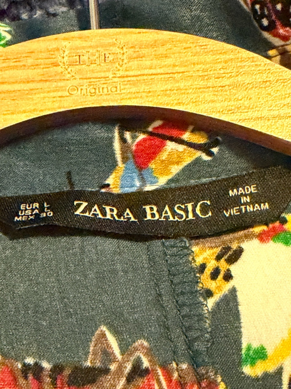 Zara Teal Long-Sleeve Bug & Butterfly Shirt Dress - Picture 5 of 5